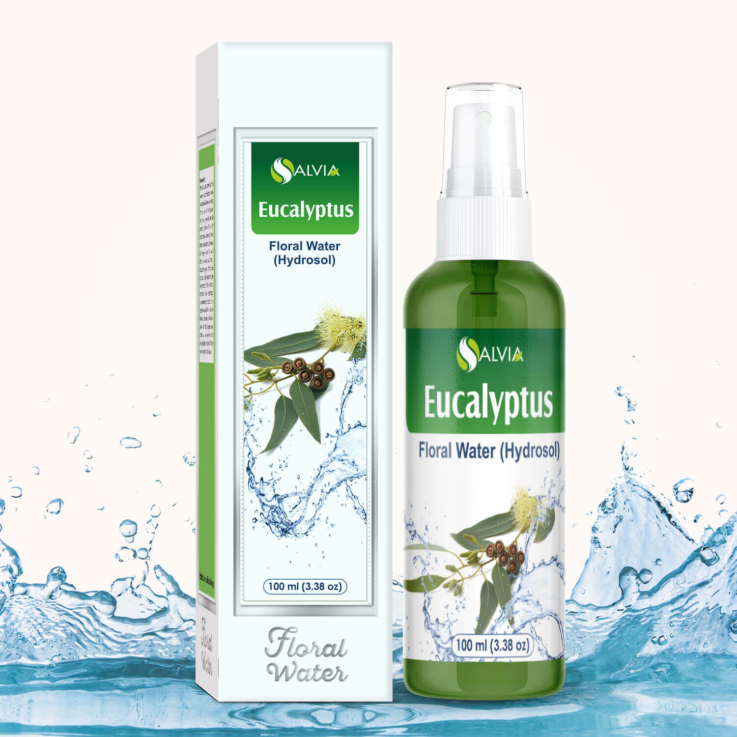 Salvia Floral Water 100ml Eucalyptus (Eucalyptus citriodora) Floral Water Hydrosol Salvia Floral Water 100ml Eucalyptus (Eucalyptus citriodora) Floral Water Hydrosol